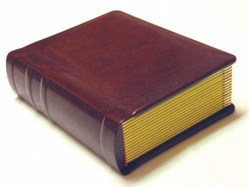 Professional 4x6 burgundy Wedding Album - 24 photos    (Engraving Available)