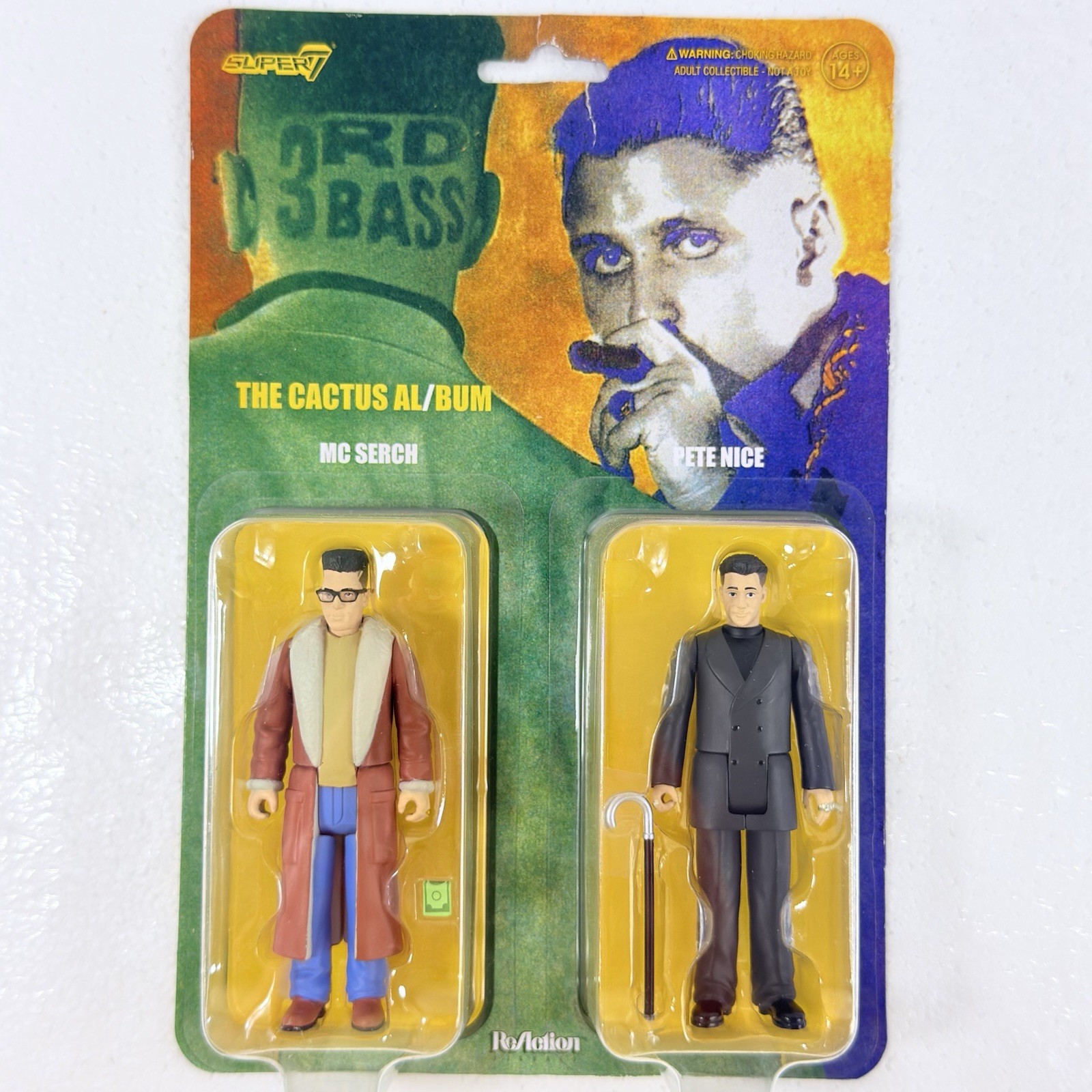 Super7 3rd Bass ReAction Figures The Cactus Album MC Serch Pete Nice 2 Pack NIP