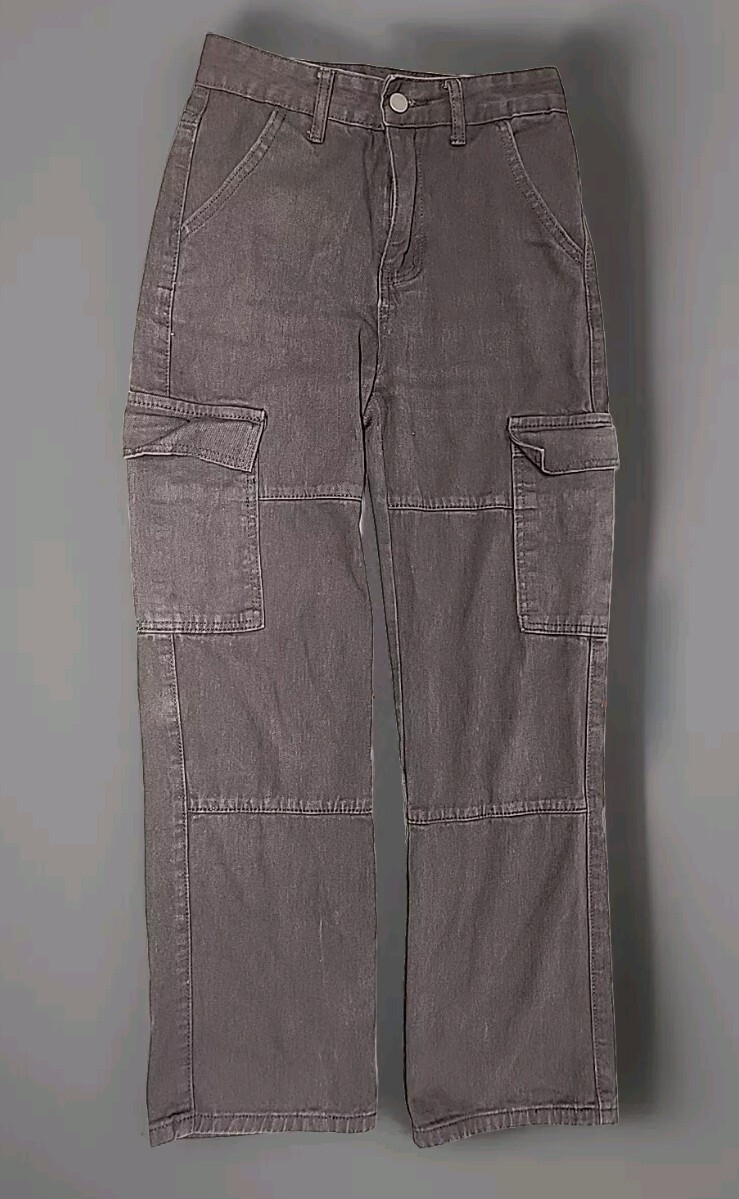 Shein big girl Gray wide leg pants size Petite XXS Measurements In Pictures Shein big girl Gray wide leg pants size Petite XXS Measurements In Pictures
