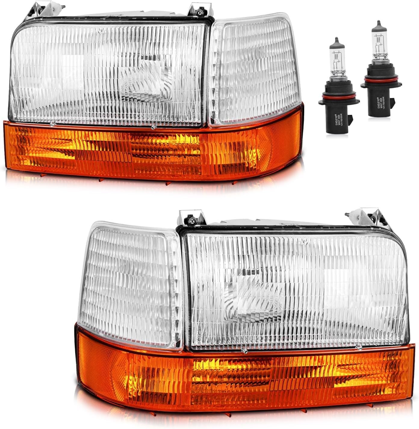 Headlights for 1992-97 Ford F-150 92-98 F-250 F-350 92-96 Bronco Left Right