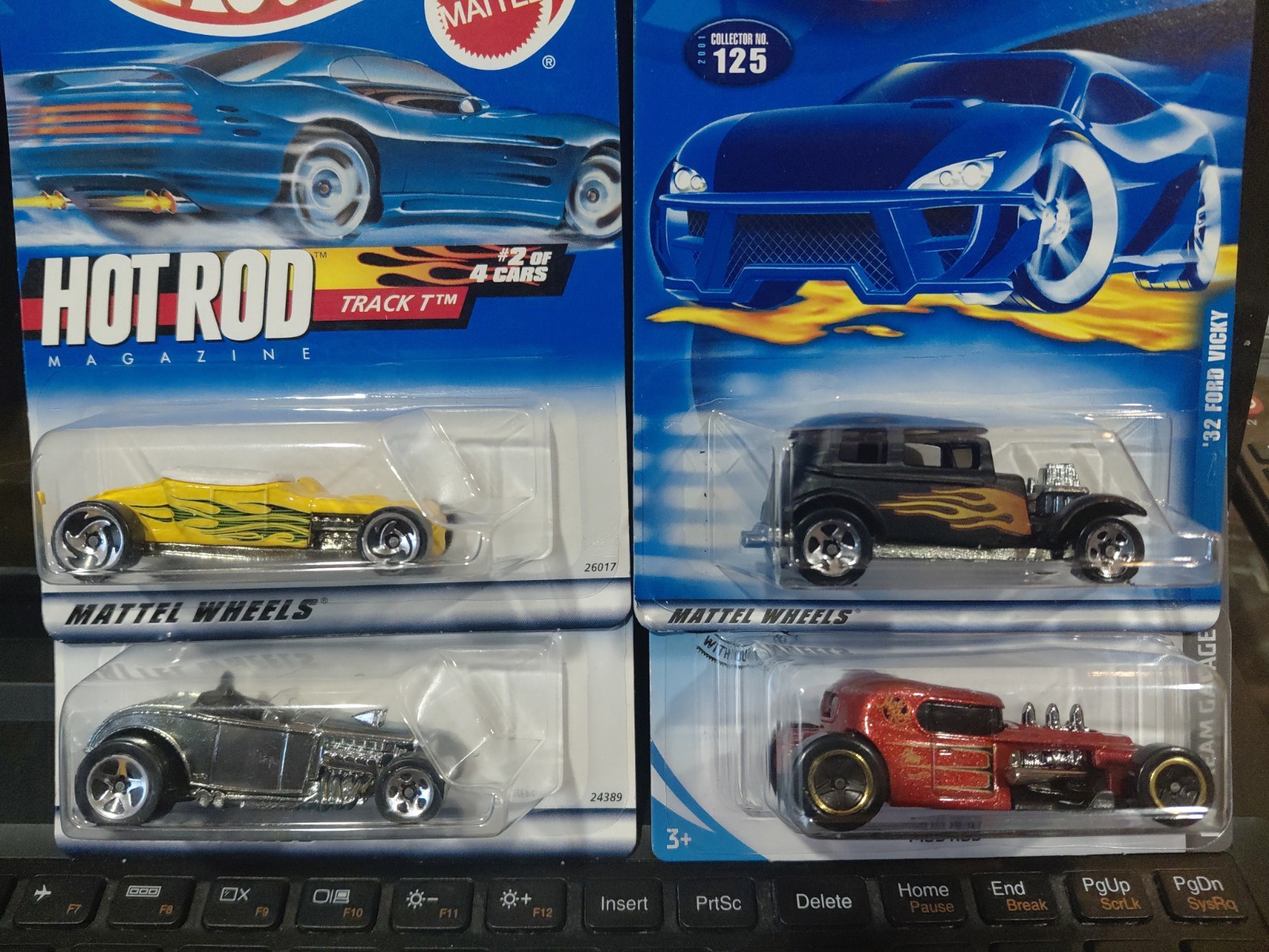 HOT WHEELS HOT RODS ASSORTED LOT OF 4 CARS MINT CARDS HOT WHEELS HOT RODS ASSORTED LOT OF 4 CARS MINT CARDS