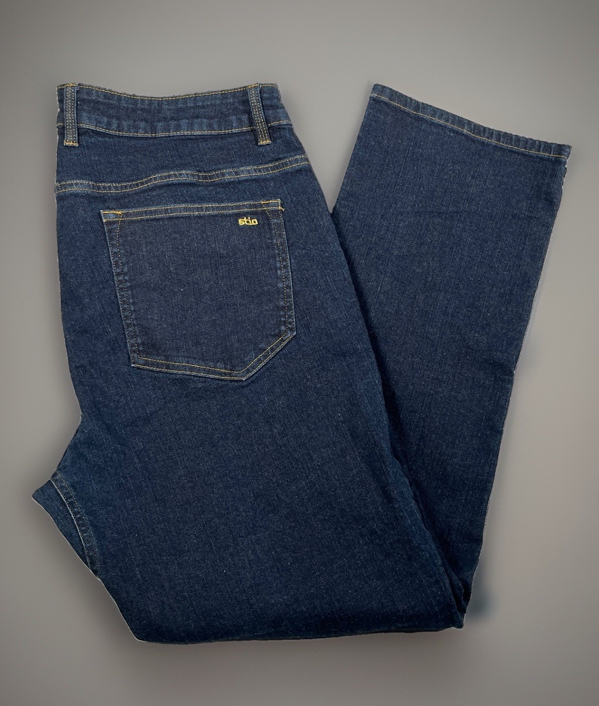 Stio Rivet Jeans Mens 38x30 Stretch Cotton Denim Dark Wash Straight Leg *EUC