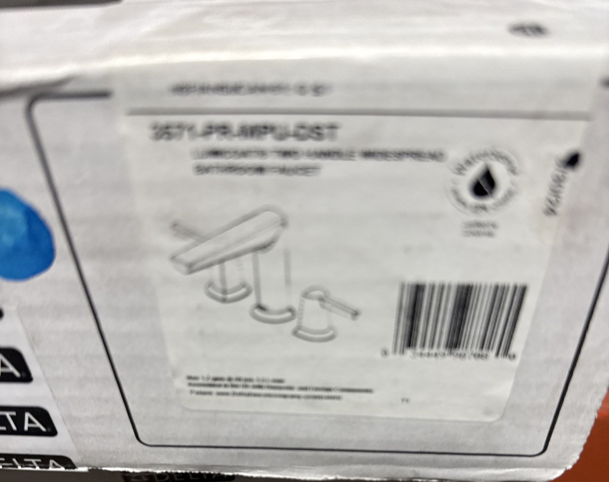 Delta 3571-PR-MPU-DST 1.2 GPM Widespread Bathroom Faucet - Lumicoat Chrome