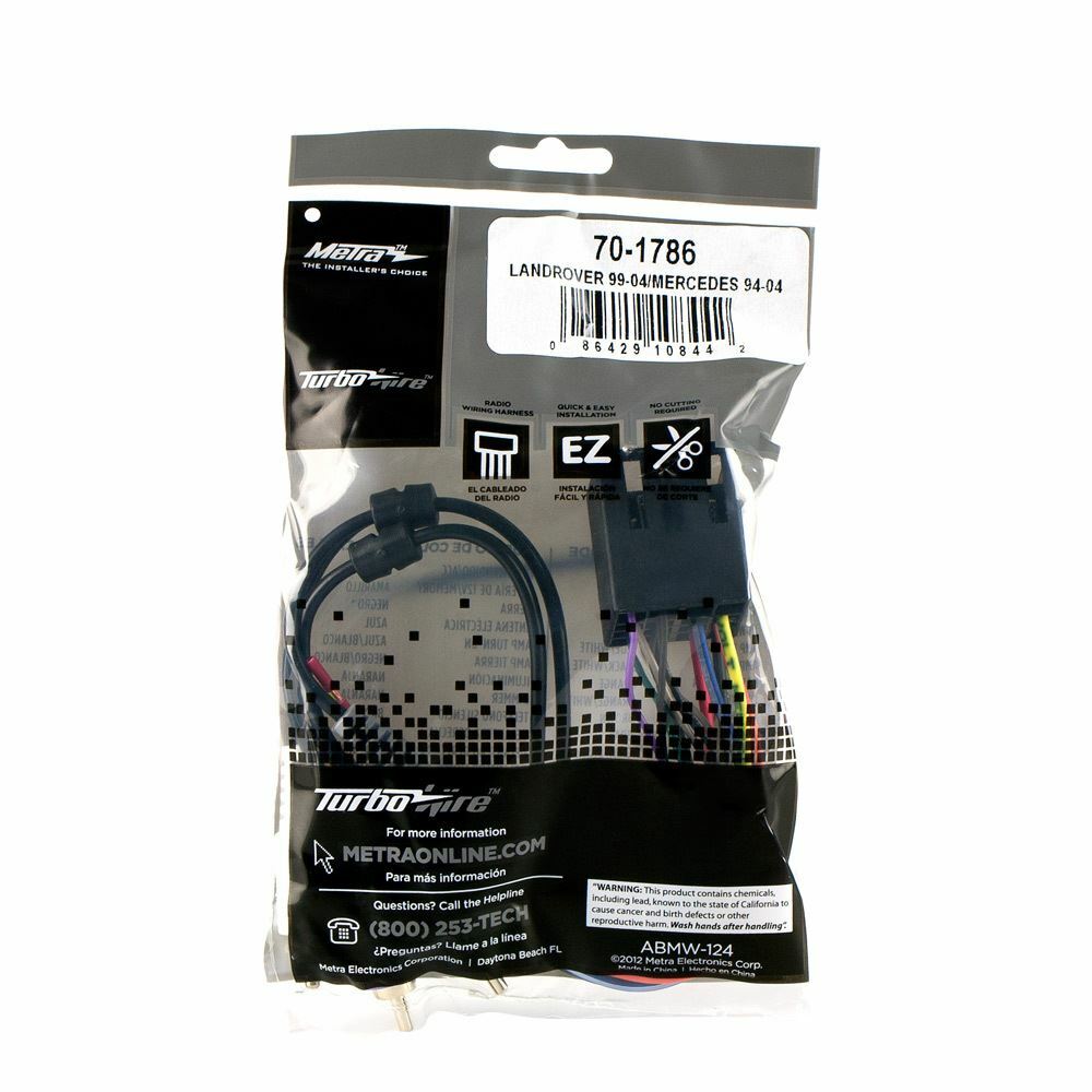 Metra 70-1786 Wire Harness for Aftermarket Stereo Installation