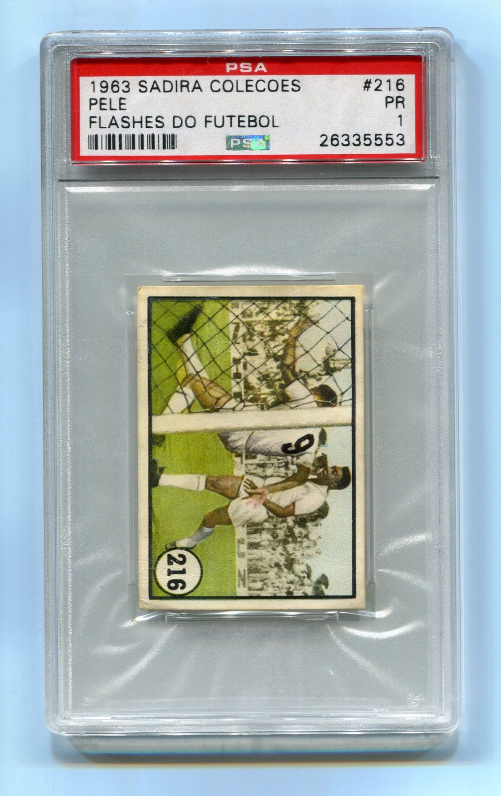 1962 1963 J. Dias Campos Neto Sadira Colecoes Flashes Do Futebol 216 Pele PSA 1