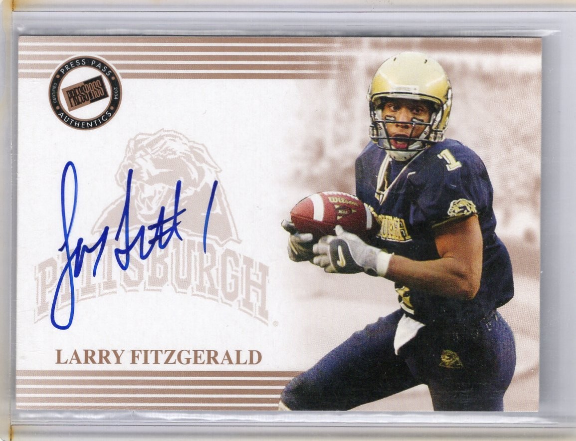 LARRY FITZGERALD 2004 Press Pass Bronze Rookie AUTOGRAPH RC HOF