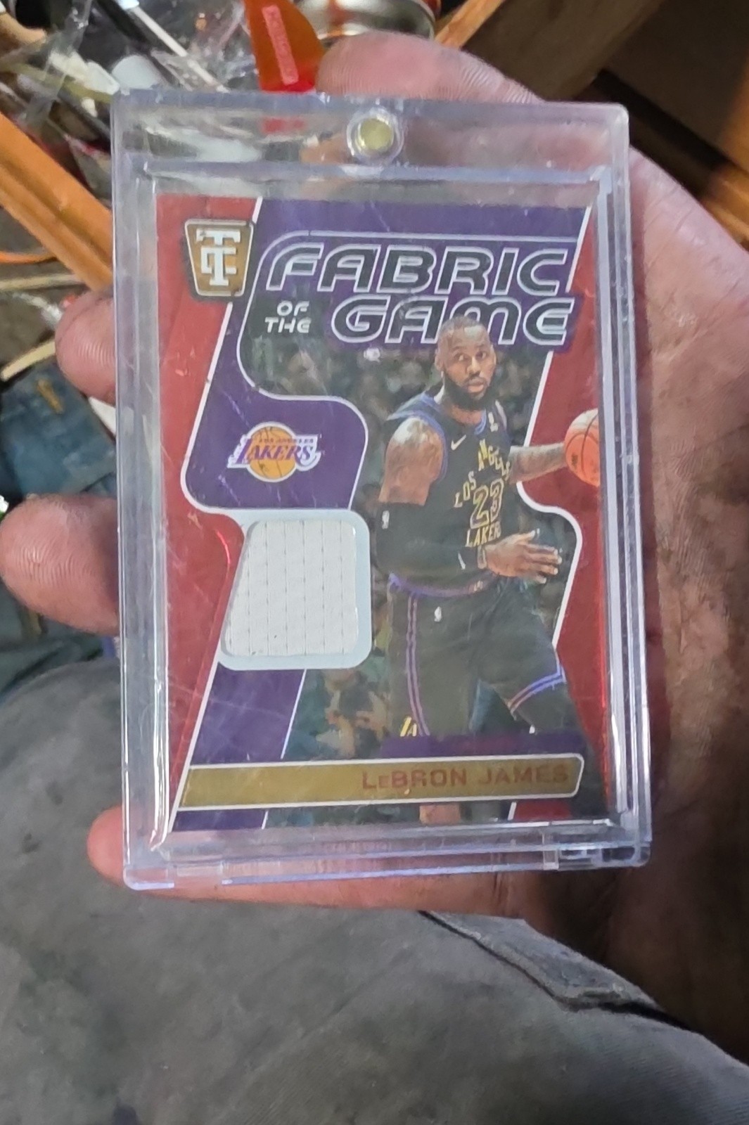 2024-25 Panini - Fabric of the Game LeBron James  Mirror Red /75 