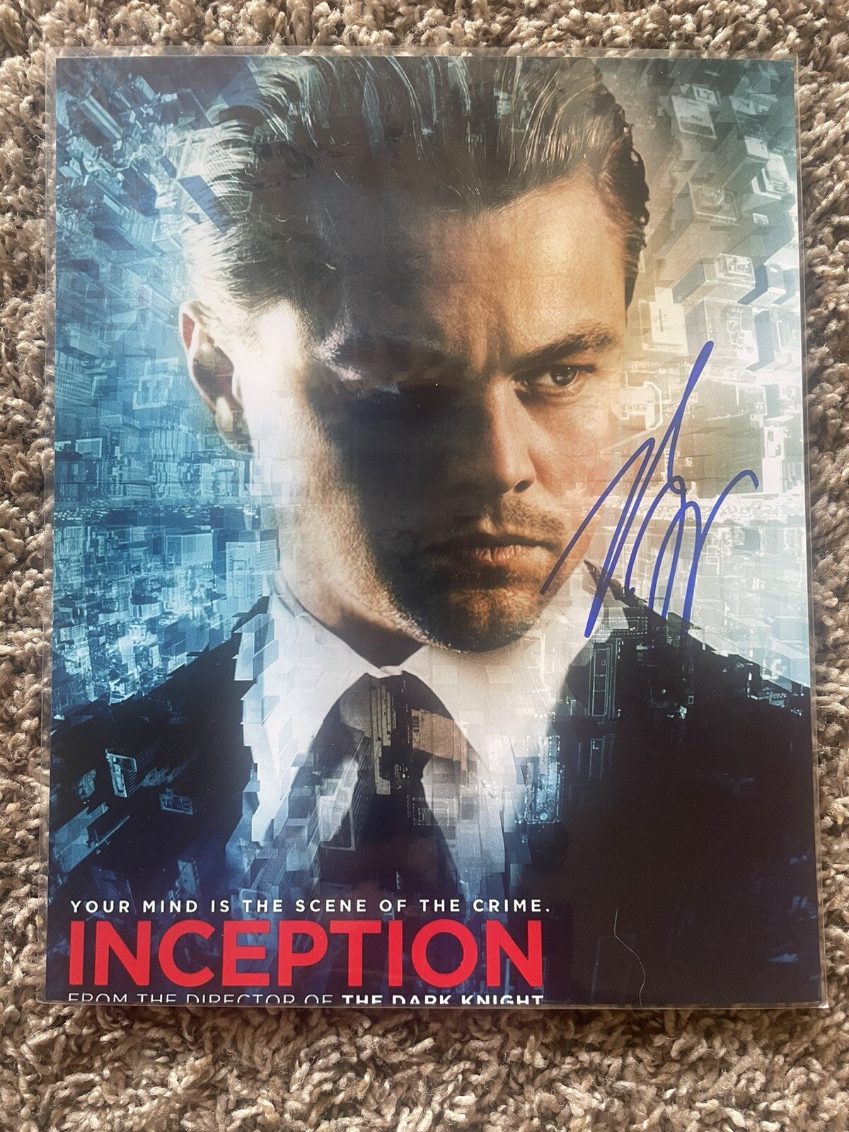 Leonardo DiCaprio Inception Hand-Signed 8x10 Photo  Original Autograph w/COA