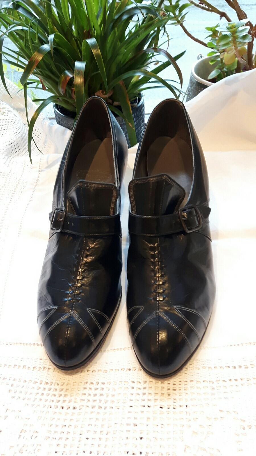 1920s Ladies Shoes Original Black Leather Size 4 UK Unworn 1920s Ladies Shoes Original Black Leather Size 4 UK Unworn
