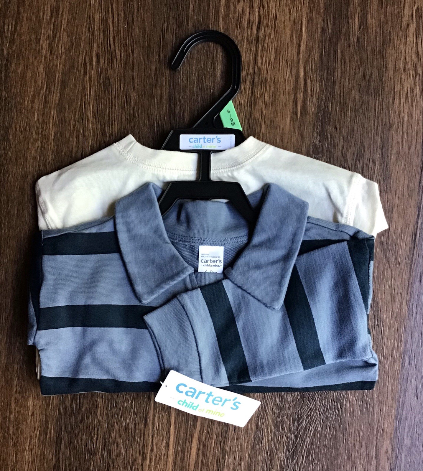 Carter\'s 3pcs Baby Boys Outfit Set Shirt Sweatshirt Pants Blue/White Sports