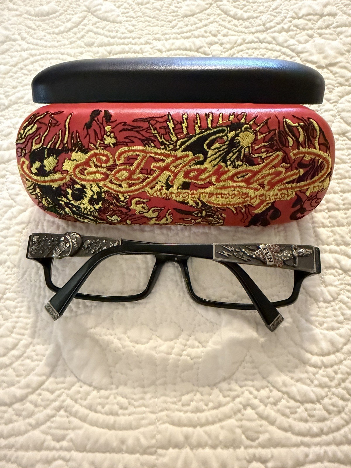 Vintage Ed Harly Tattoo  Unisex eye glasses