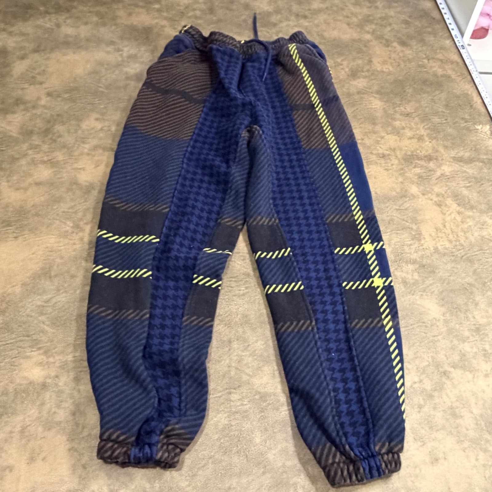 Adidas Ivy Park Joggers Unisex Medium Blue Plaid Houndstooth HL3997