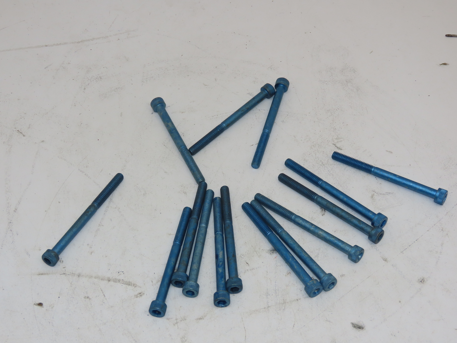 Camcar Lot 15 - M6-1.0 x 75mm Long Socket Head Cap Screw Bolt SHCS 12.9 USA Blue