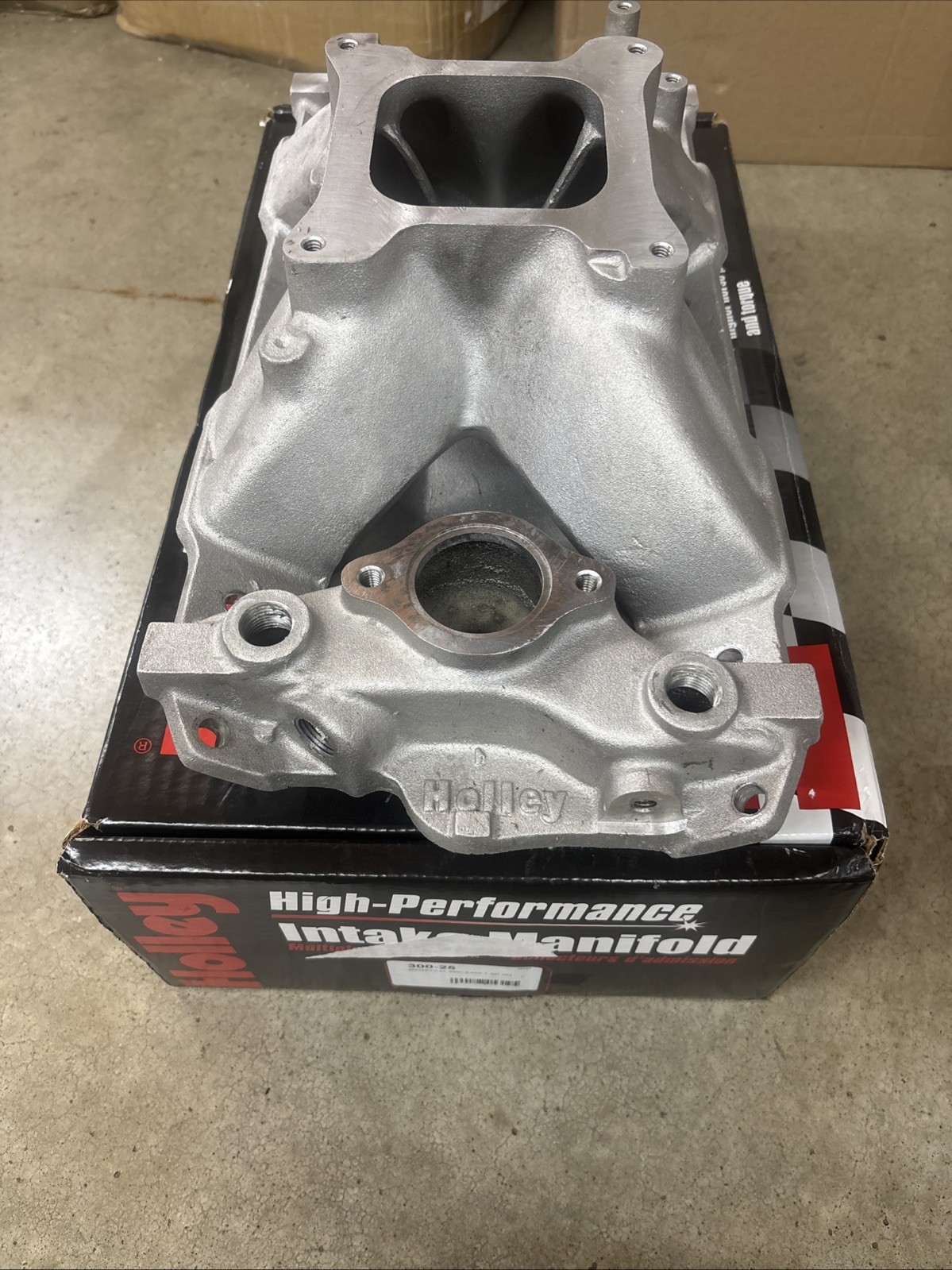 HOLLEY STRIP DOMINATOR 701R-25 SBC CHEVY 300-25 ALUMINUM INTAKE MANIFOLD 327 350