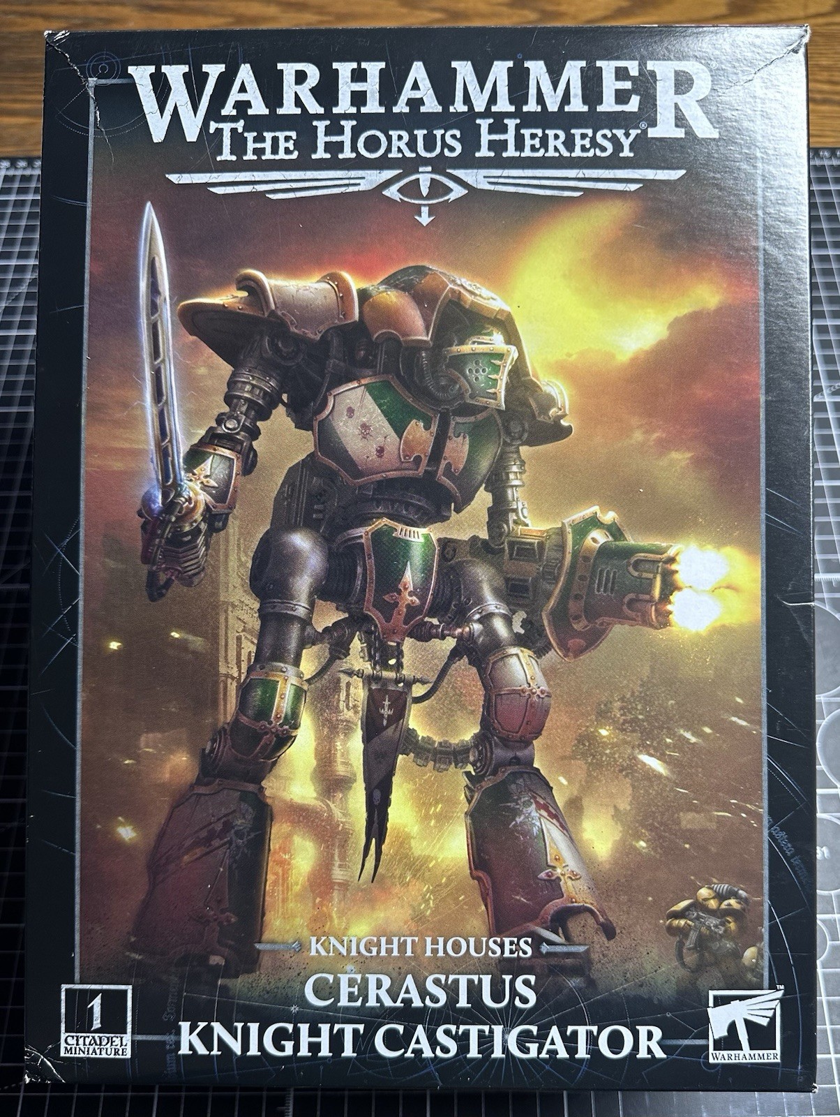 Warhammer 40K 30K Cerastus Knight Castigator Open Box, Complete W/ Used Decals