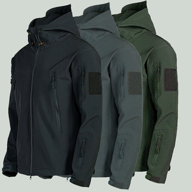 Military Men Coat Jacket Waterproof Tactical Soft Shell Jacket Work Windbreaker