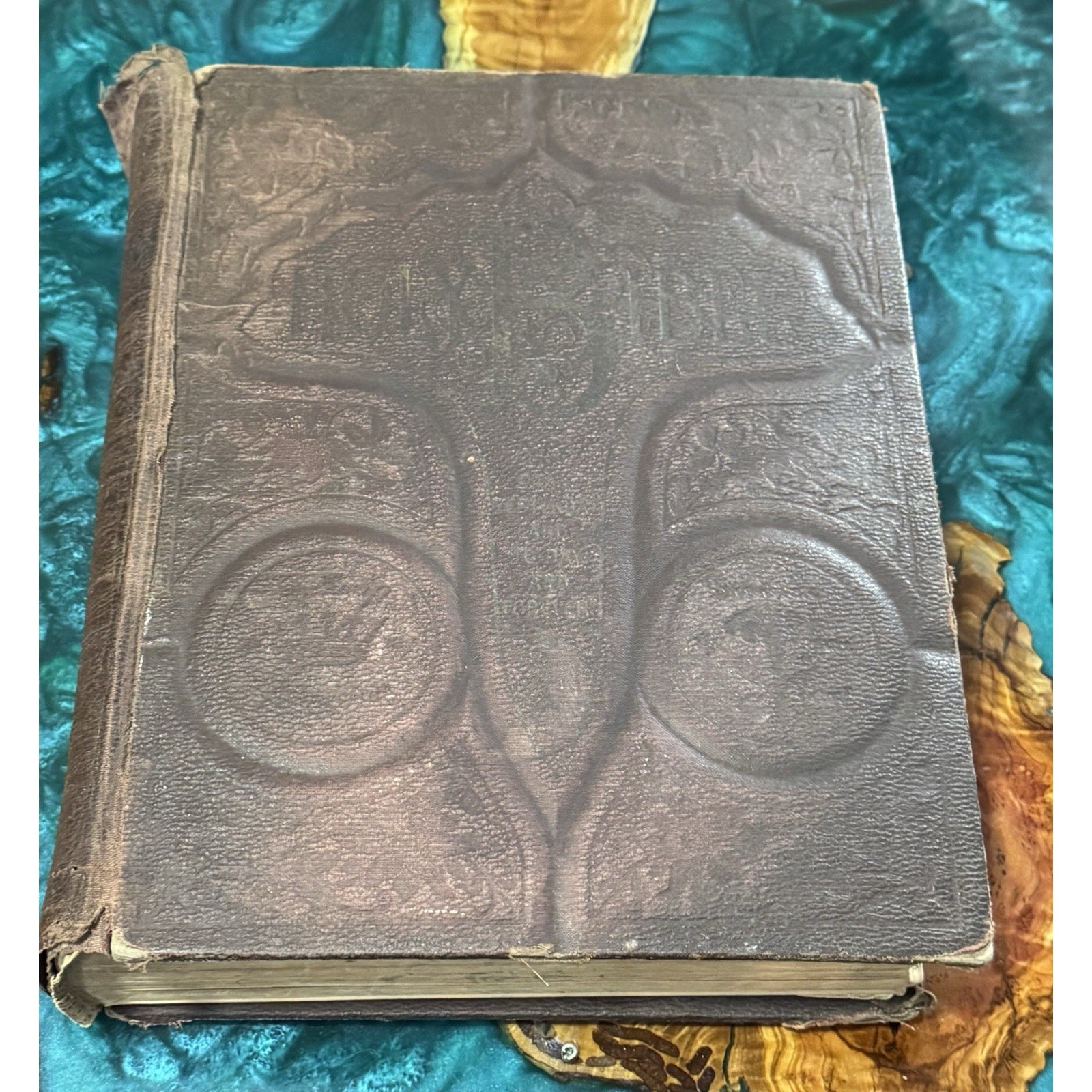 1903 A.J. Holman\'s Self Pronouncing Edition Tooled Leather Holy Bible