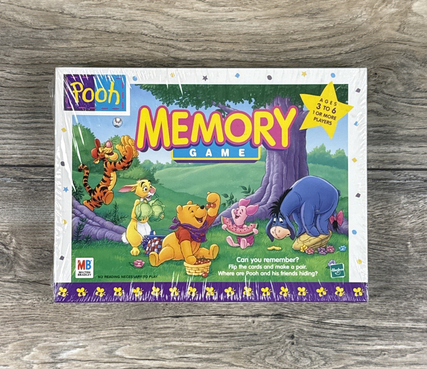 Vintage 1999 Milton Bradley Winnie The Pooh Memory Game Matching Game New Sealed
