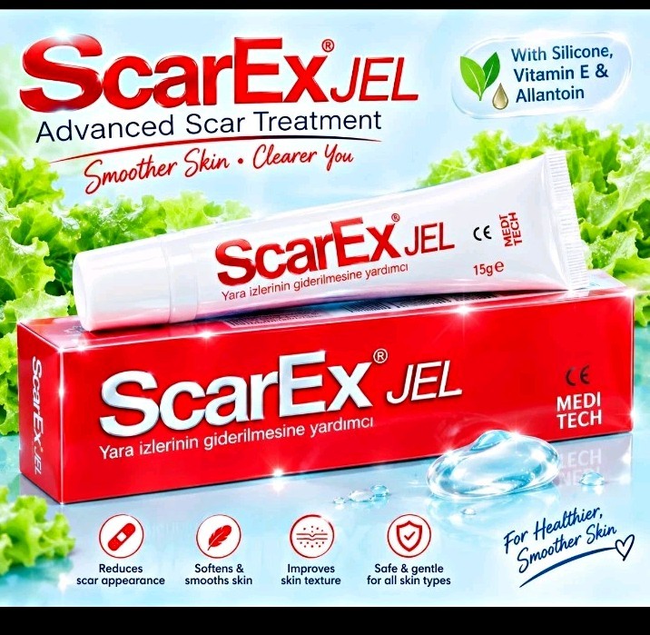 ScarEx Gel Advanced Scar Reducer Treatment 15 g Silicone Vitamin E Allantoin