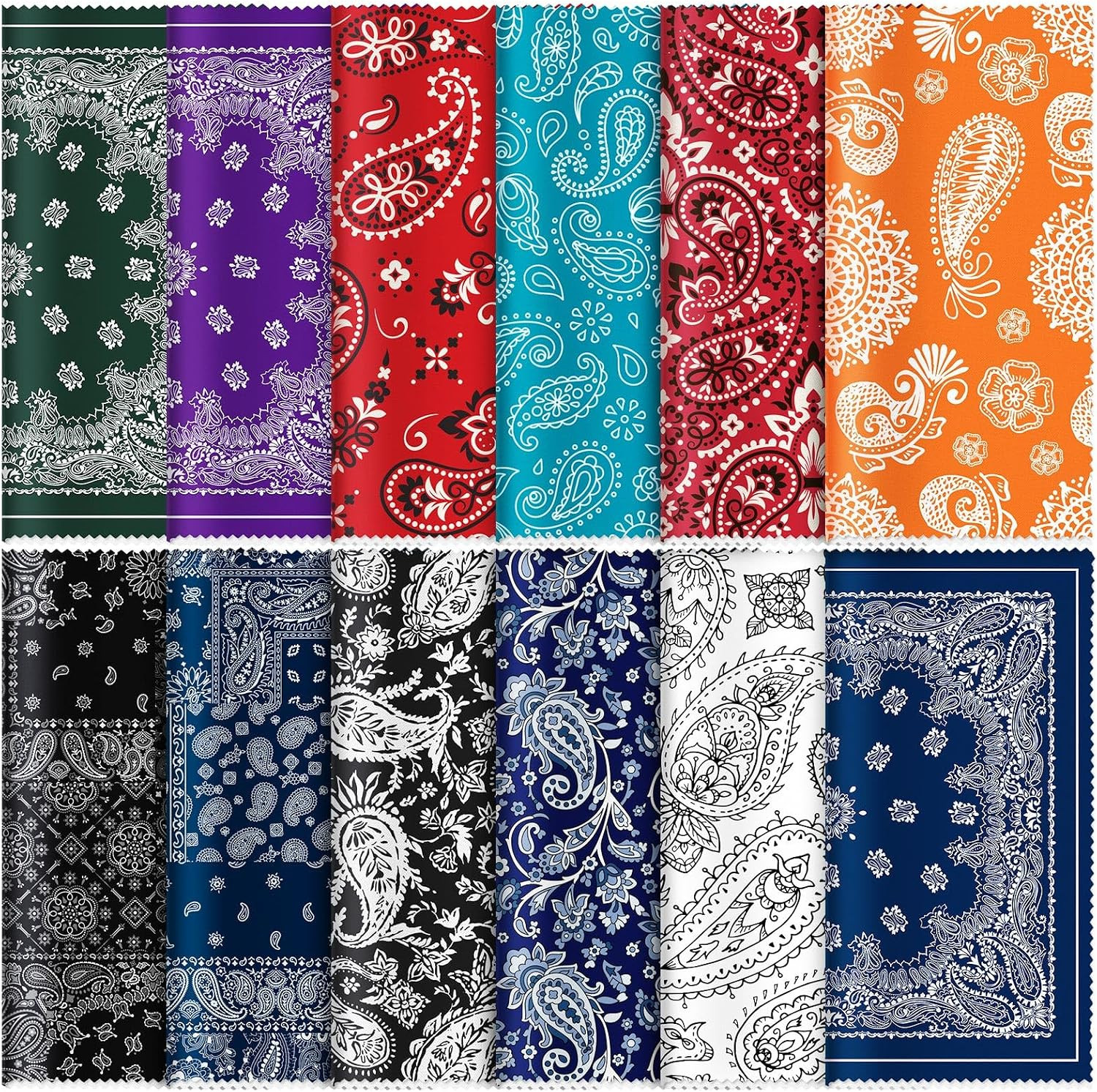Copkim 24 Pcs 6 X 6 Inch Glasses Cleaning Cloth,Mandala Copkim 24 Pcs 6 X 6 Inch Glasses Cleaning Cloth,Mandala