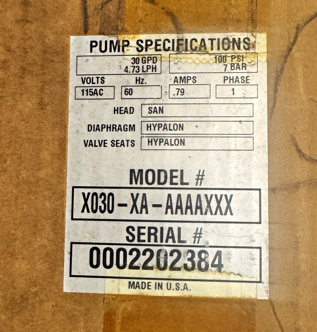 Pulsafeeder CHEM-TECH Series 100 Diaphragm Metering Pump 30 GPD 100 PSI