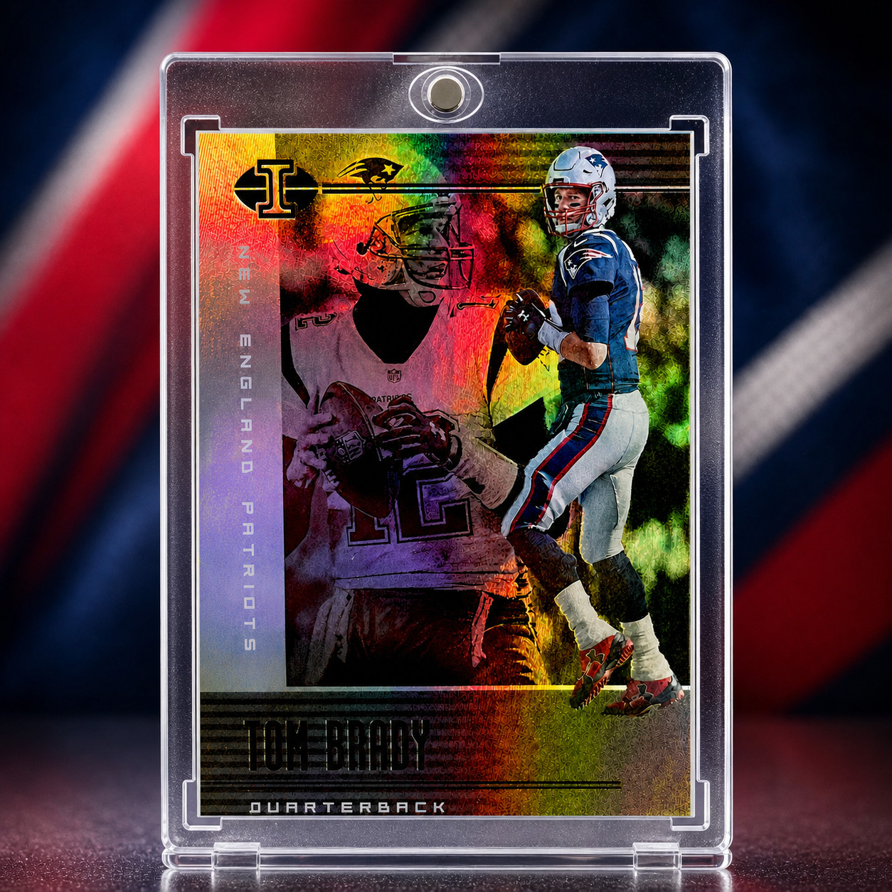 Tom Brady Foil Refractor Rainbow SP Silver Holo Insert Card Tampa Bay Jersey #12