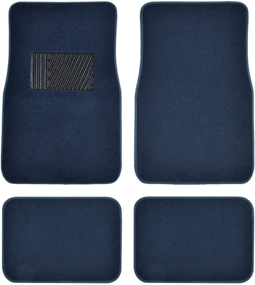 BDK Premium Blue Carpet Floor Mats for Cars Universal Fit Interior 4Piece Ca... BDK Premium Blue Carpet Floor Mats for Cars Universal Fit Interior 4Piece Ca...