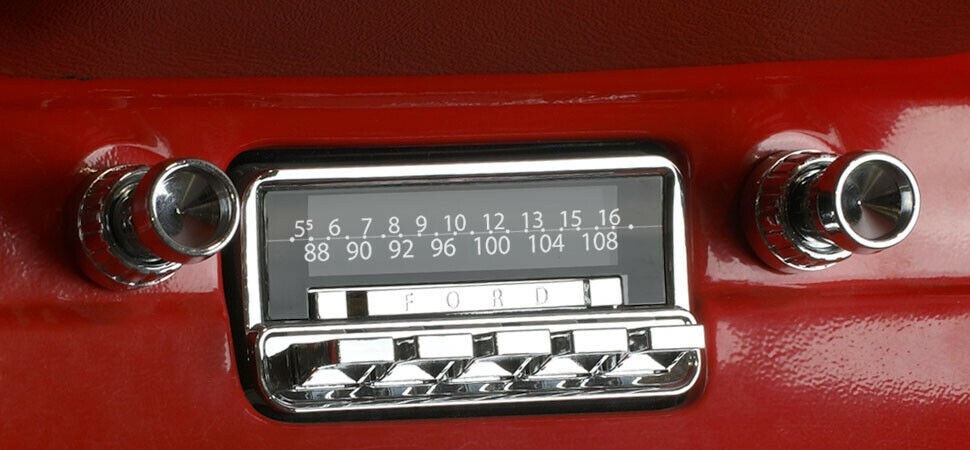 1964-66 Ford Mustang Falcon Ranchero RetroSound Detroit Radio AM FM AUX Retro