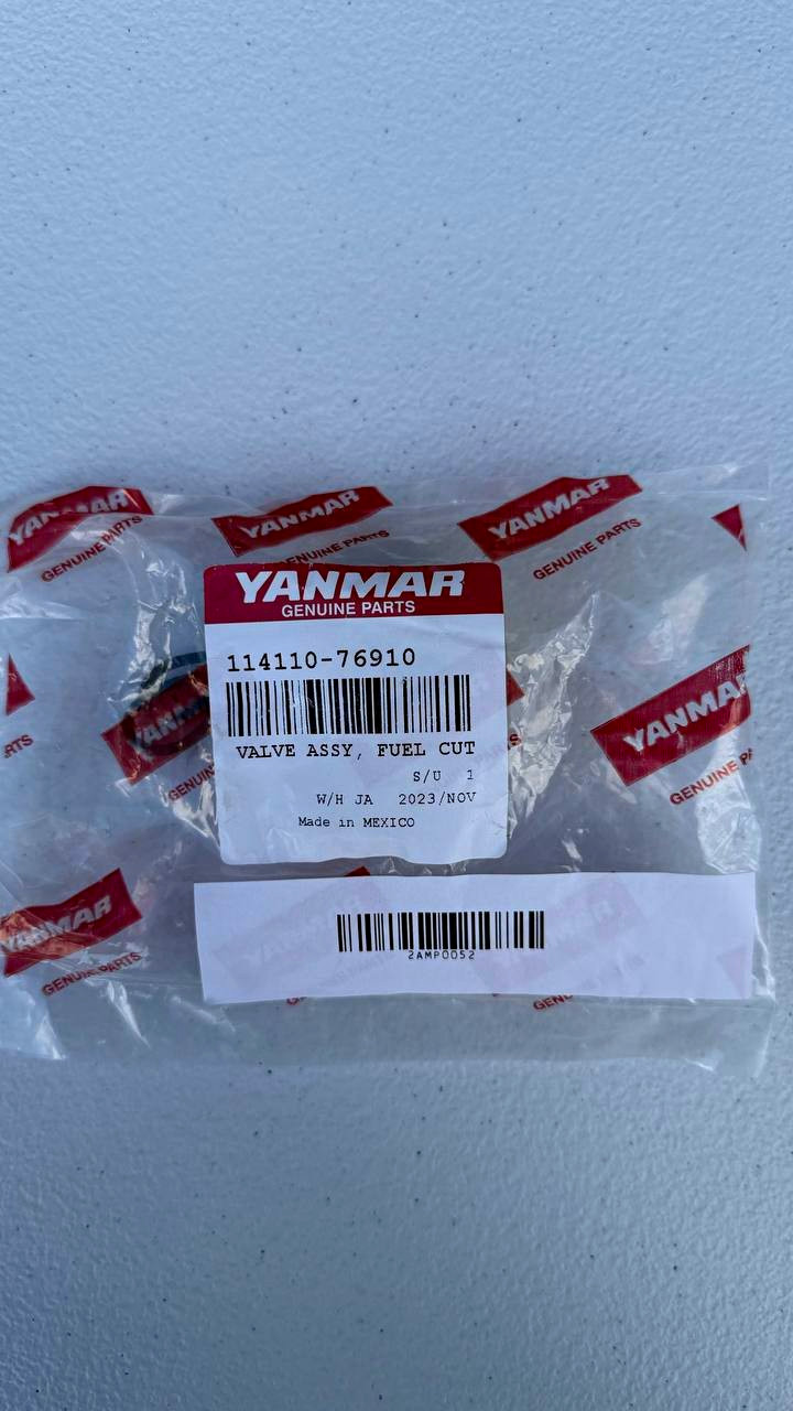 Yanmar Fuel Cut Solenoid Valve Assy Electric 2-Way/2-Pos 114110-76910 Yanmar Fuel Cut Solenoid Valve Assy Electric 2-Way/2-Pos 114110-76910