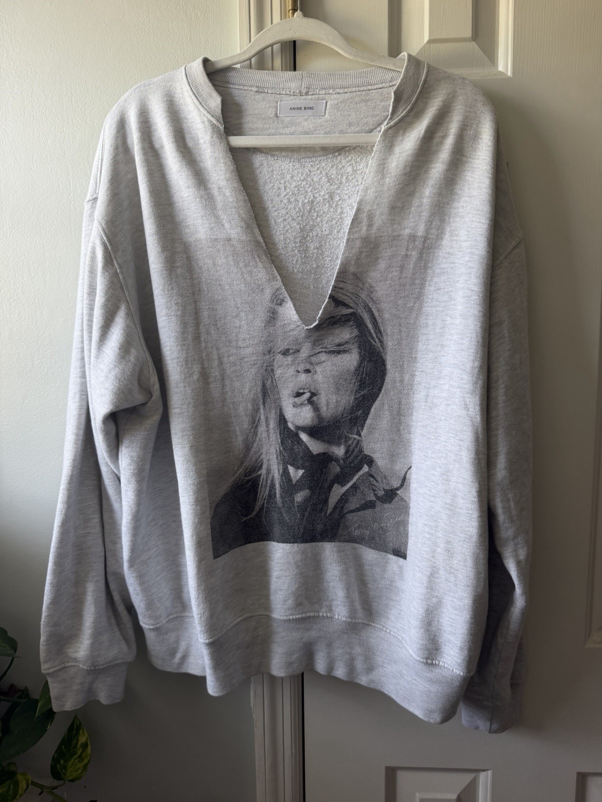Anine Bing Romana Sweatshirt Terry o Neil Large Sleeve Crewneck Anine Bing Romana Sweatshirt Terry o Neil Large Sleeve Crewneck