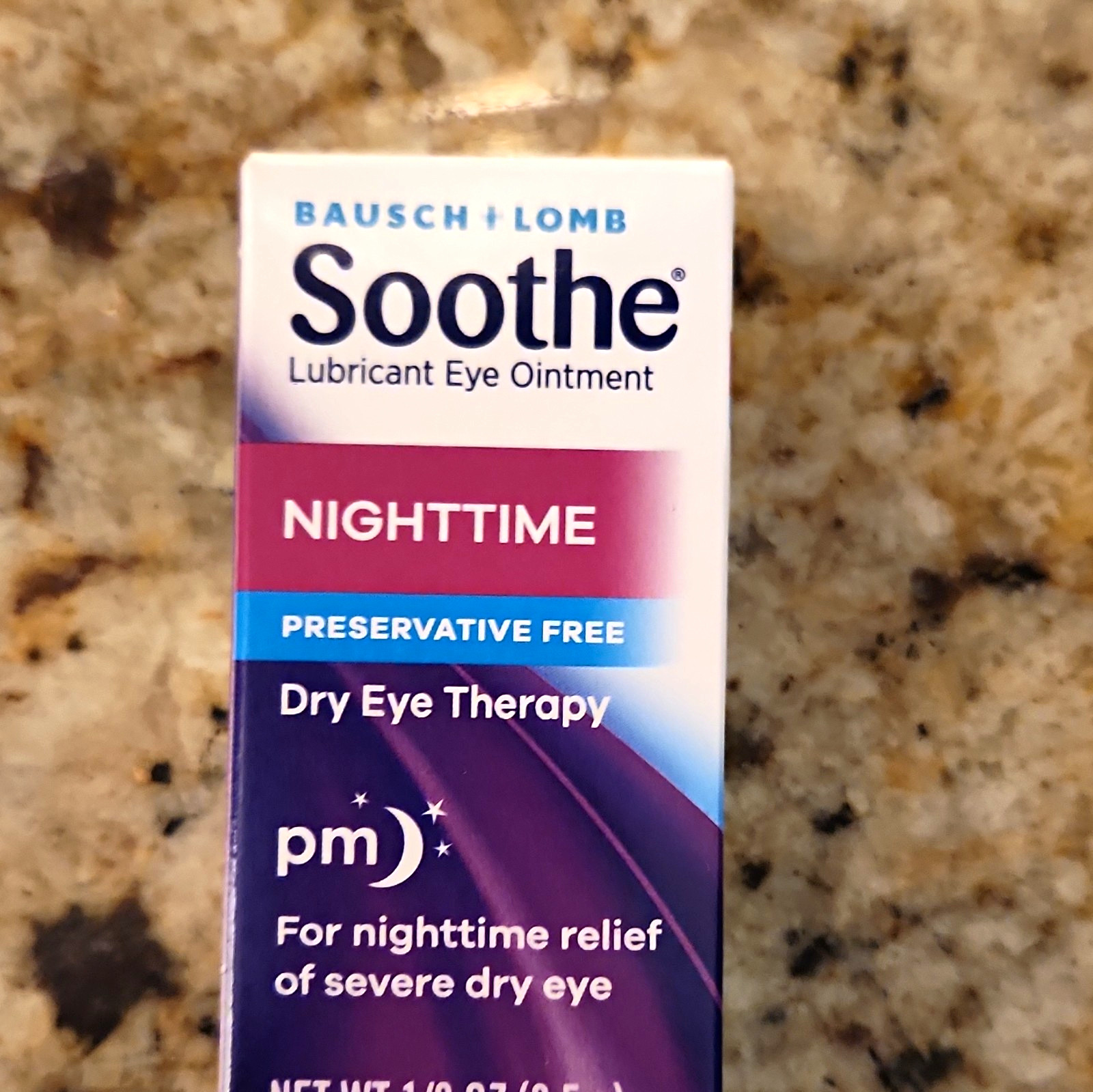 Bausch + Lomb Soothe Nighttime Eye Ointment Preservative-Free 3.5g 20/80