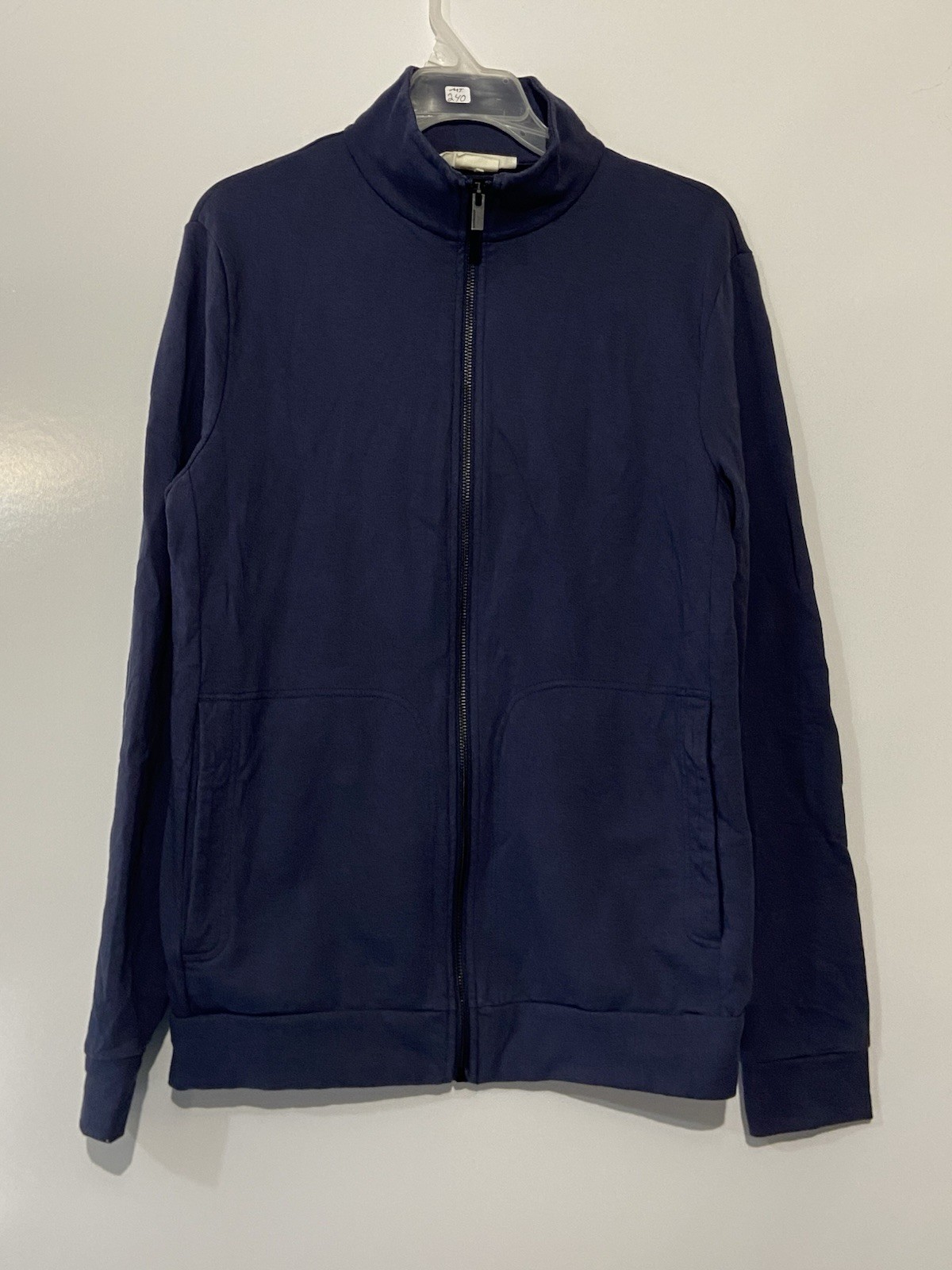 Mens ICEBREAKER Blue Central Classic Merino Blend Full Zip Jacket Sz M