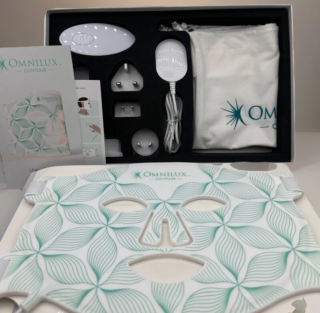 OMNILUX Contour FACE LED Light Therapy Mask Anti-Aging -full Original Kit OMNILUX Contour FACE LED Light Therapy Mask Anti-Aging -full Original Kit
