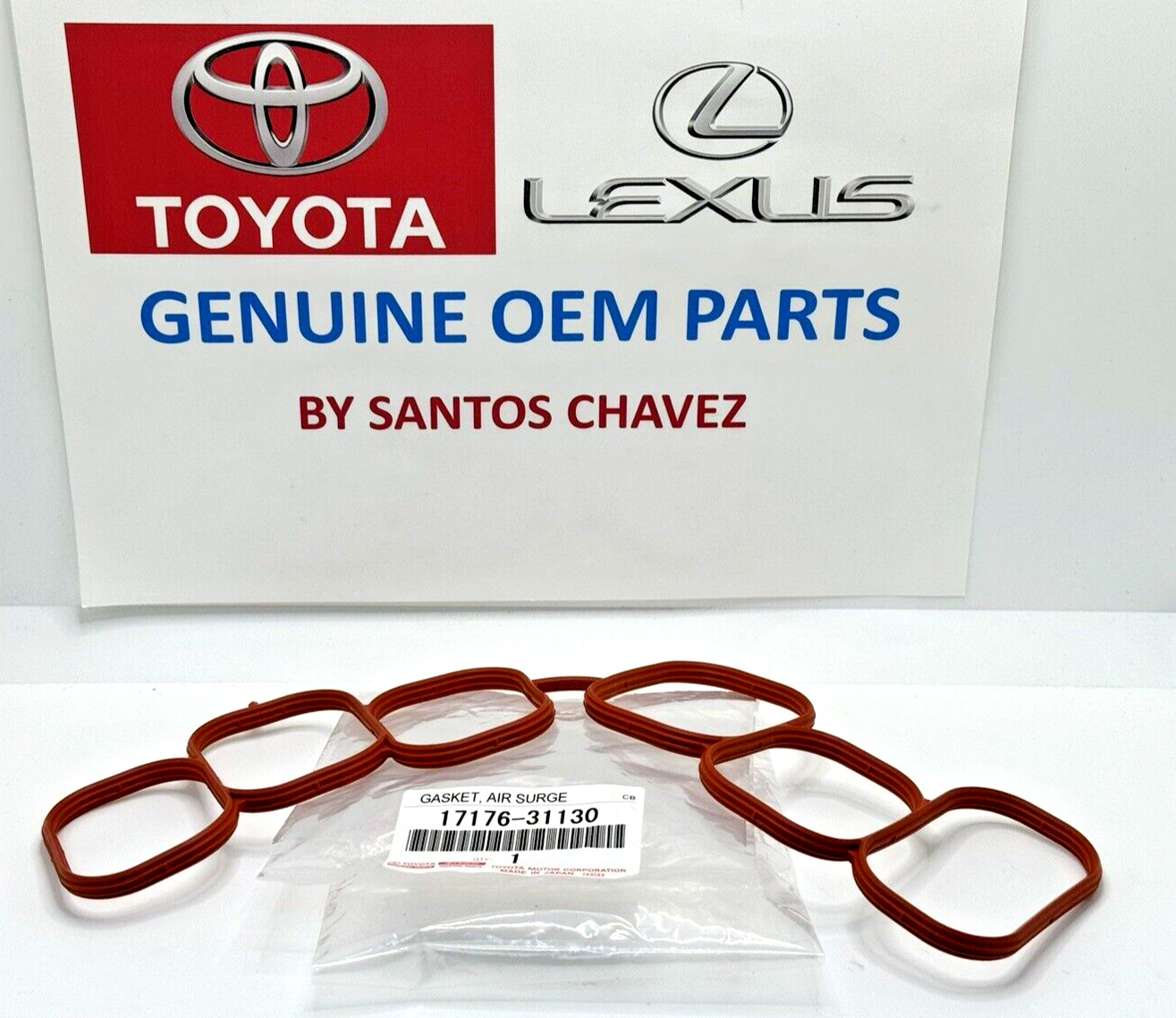 2017-22 Toyota Highlander Intake Manifold plenum Gasket GENUINE OEM PART 2017-22 Toyota Highlander Intake Manifold plenum Gasket GENUINE OEM PART
