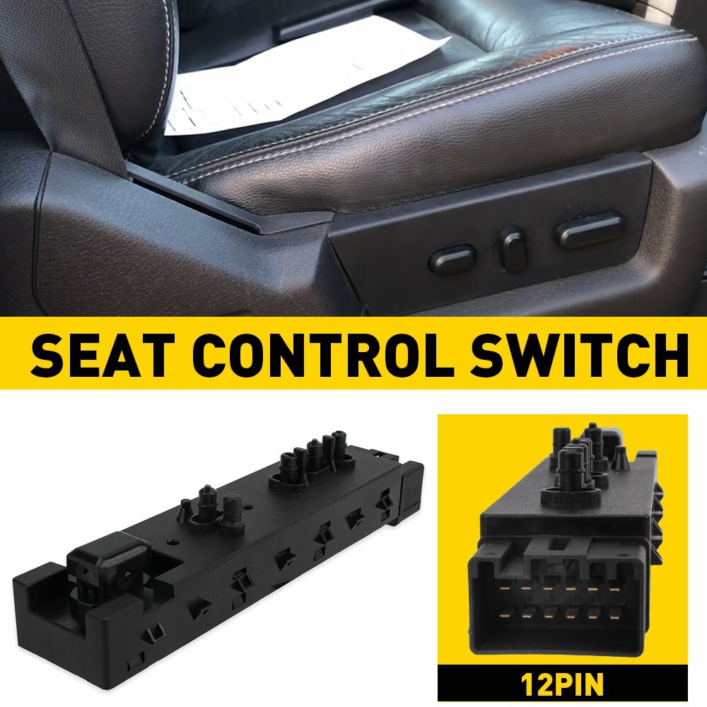 PASSENGER SIDE POWER SEAT ADJUSTMENT CONTROL FRONT SWITCH 10 WAY FOR FORD SW7259