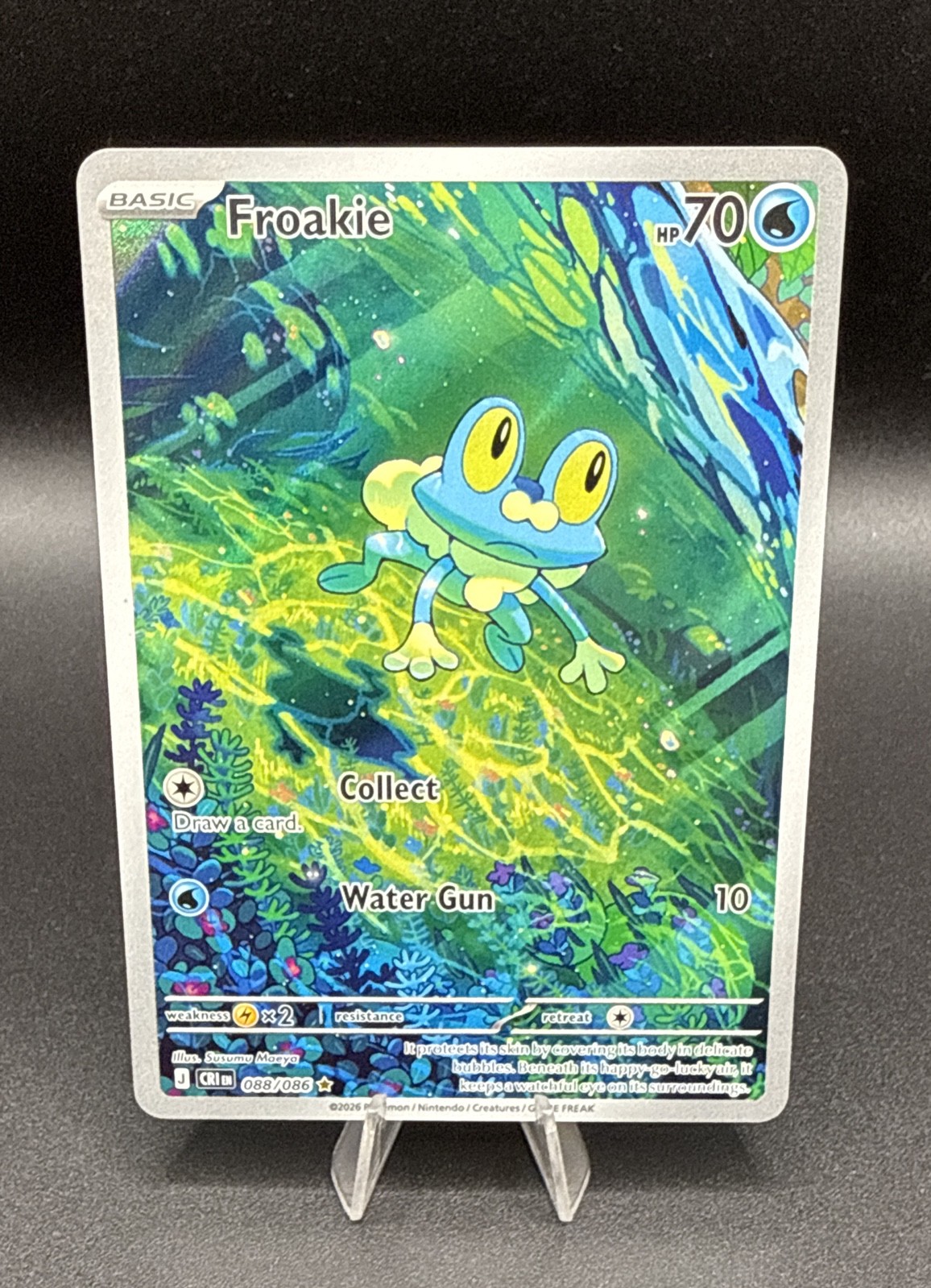 Froakie 088/086 Me04: Chaos Rising Holo - ⭐️Illustration Rare⭐️ Gem Mint 💎 Froakie 088/086 Me04: Chaos Rising Holo - ⭐️Illustration Rare⭐️ Gem Mint 💎