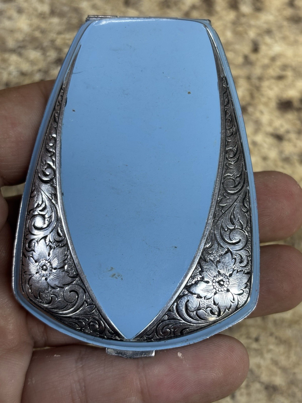 Vintage Evan’s Art Deco Compact Make Up Case Mirror