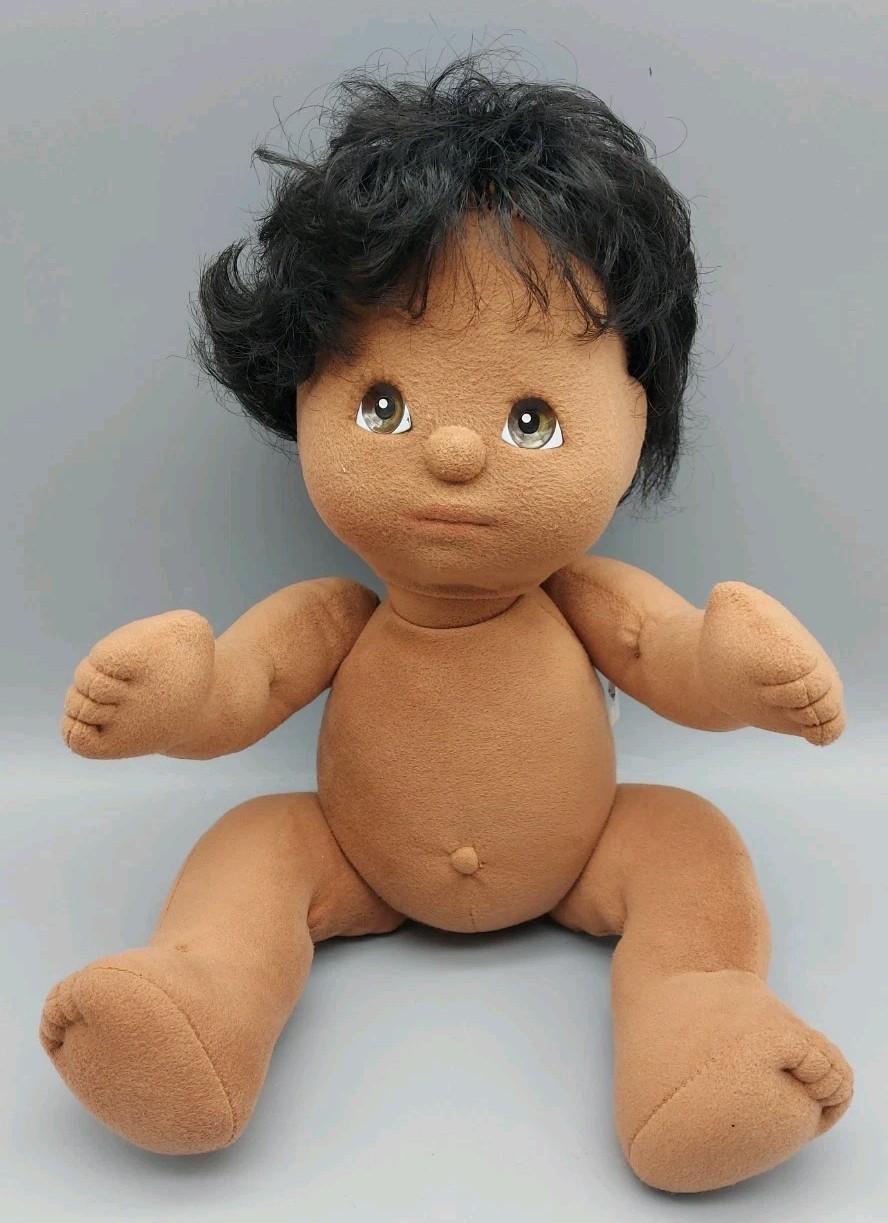 Mattel My Child 1985 African American Articulated Boy Doll Missing Clothes
