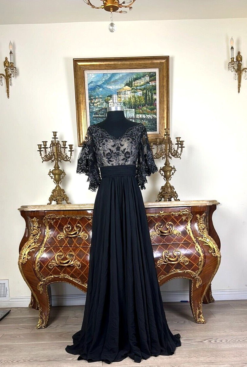 Women\'s Formal Embroidery bodice Mother of bride beaded Long Evening dress
