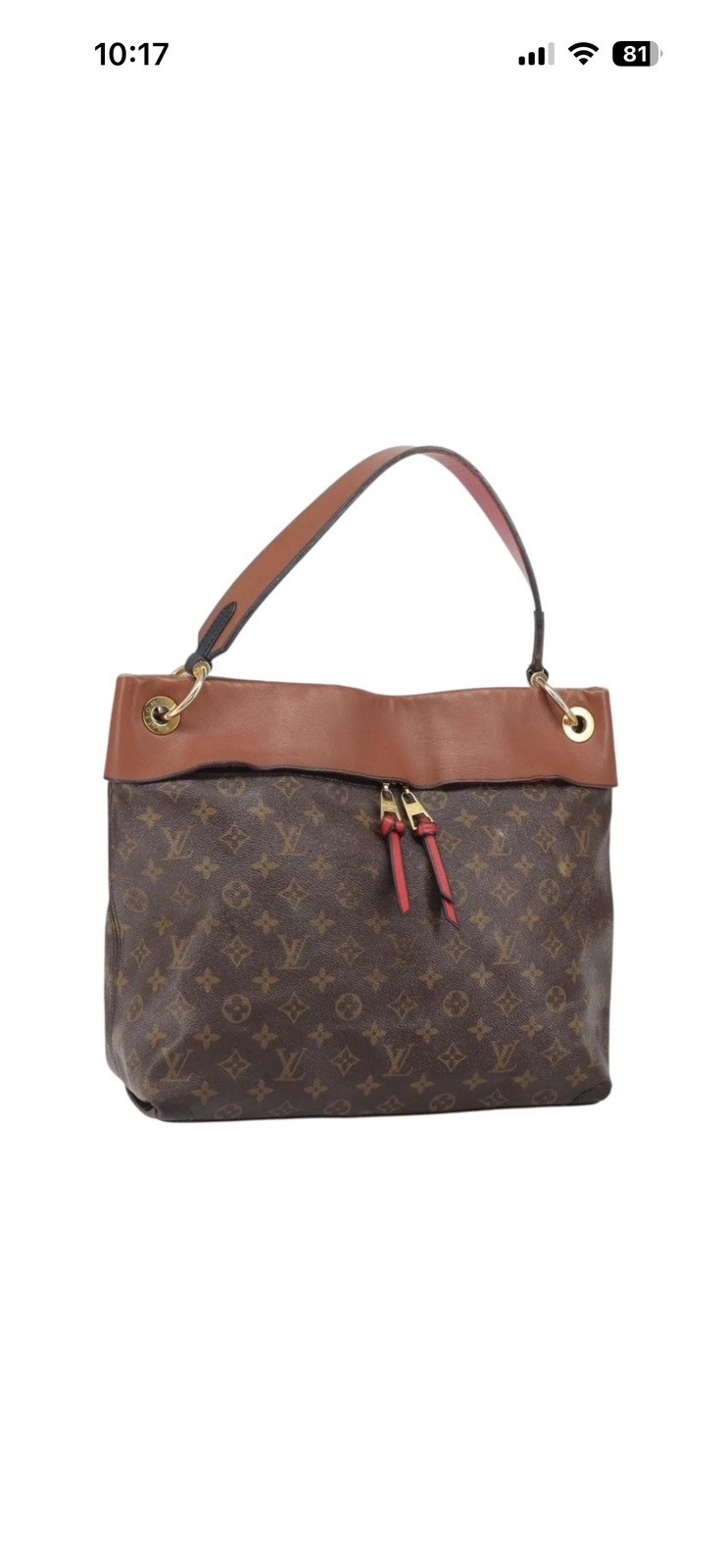 LOUIS VUITTON Monogram Tuyle Lee Hobo Hand Bag M43155 LV Auth BA9749