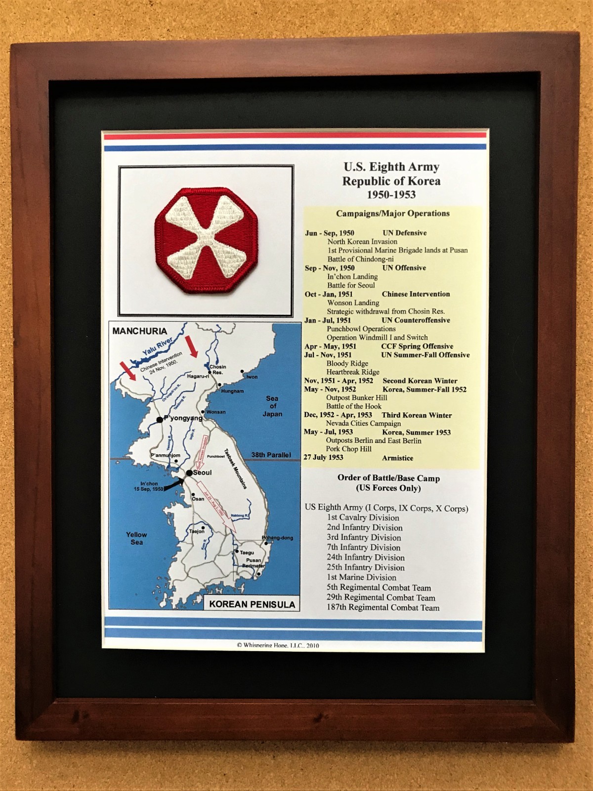 8th Army Unit History and Patch in Korea  11\