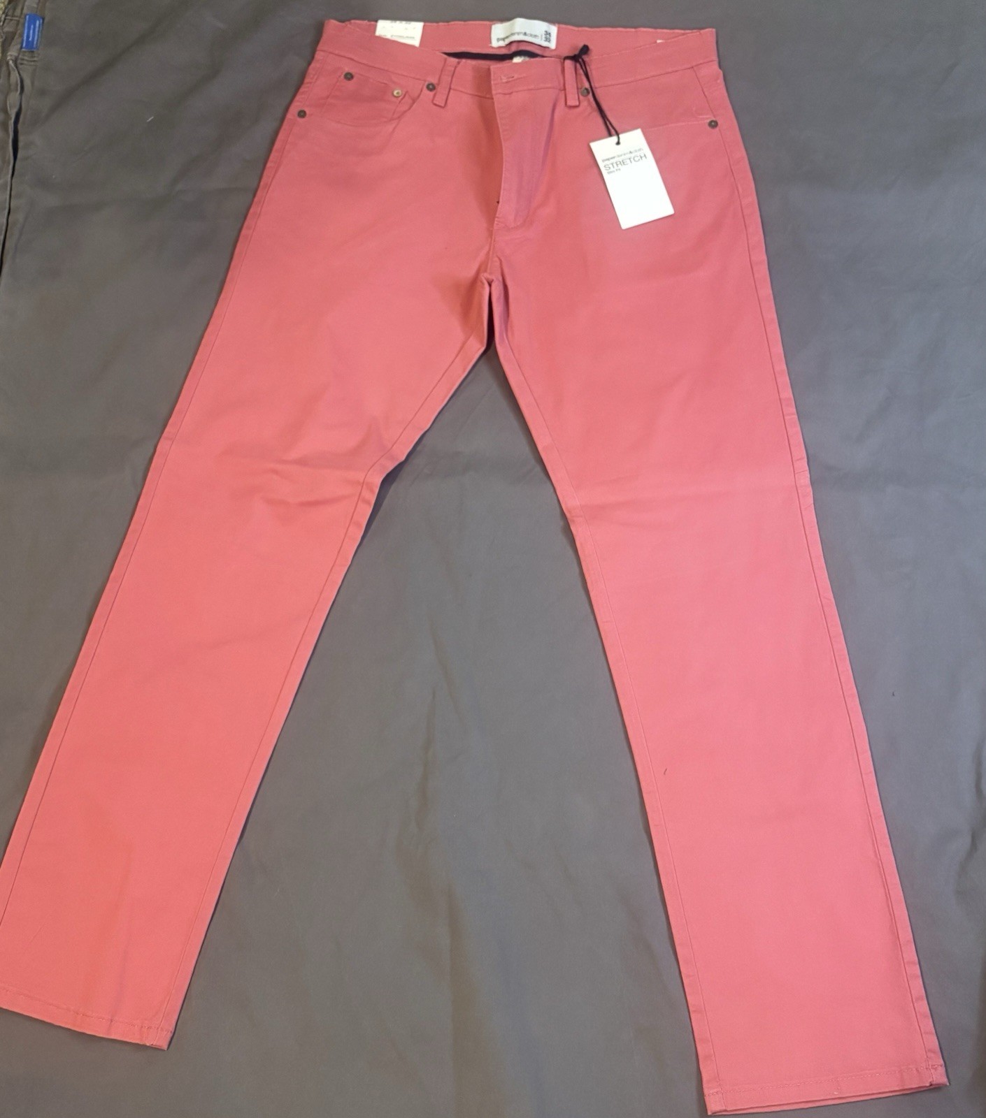 PaperDenim&Cloth Men\'s Slim Fit 34X32 Stretch Pants Nantucket Red NWT 