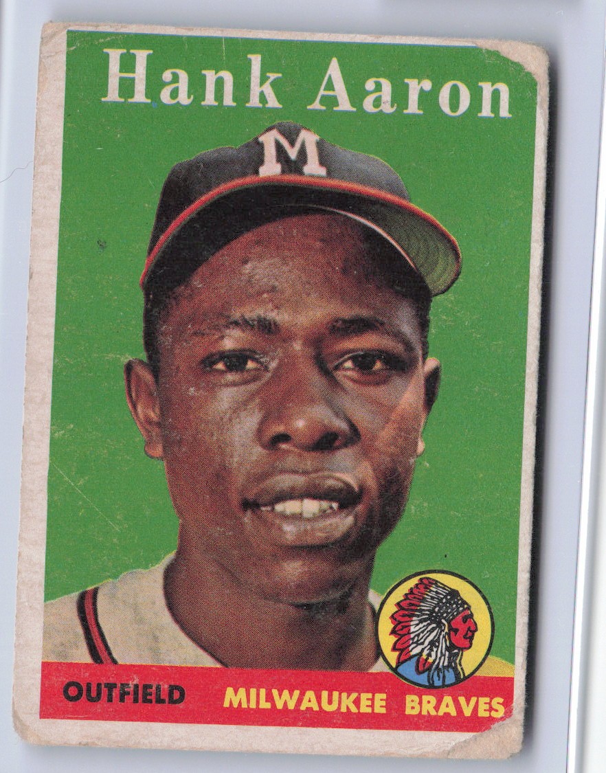 1958 Topps Hank Aaron #30 - Braves - Fr/Pr - D5612 HOF 1958 Topps Hank Aaron #30 - Braves - Fr/Pr - D5612 HOF