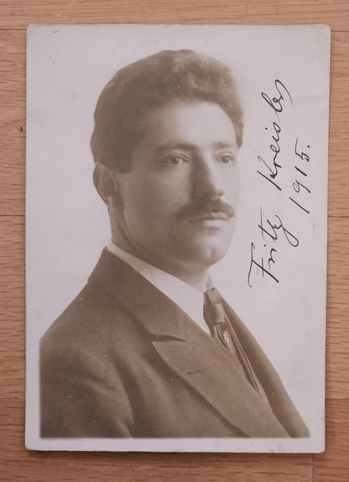RARE 1915 Fritz Kreisler Signed Photograph 6 13/16 RARE 1915 Fritz Kreisler Signed Photograph 6 13/16