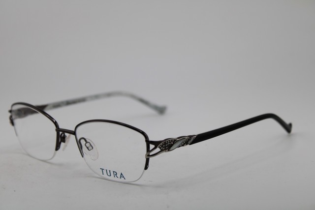 NEW TURA R564 GUN GUNMETAL IVORY MARBLE AUTHENTIC EYEGLASSES 52-17 NEW TURA R564 GUN GUNMETAL IVORY MARBLE AUTHENTIC EYEGLASSES 52-17