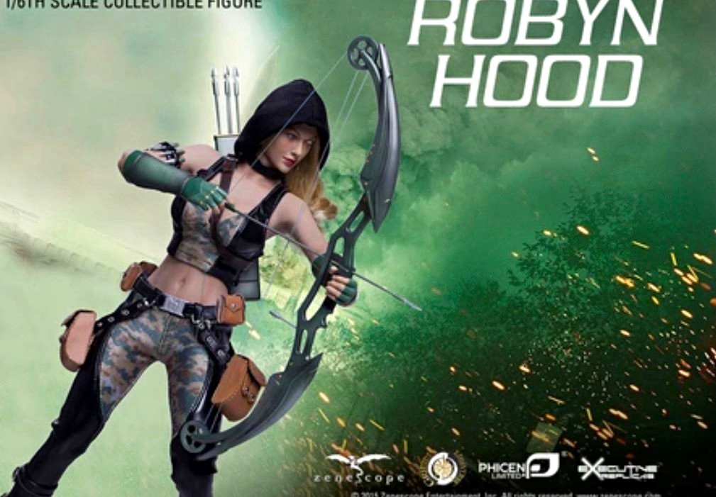 Brand New PHICEN Robyn Hood 1:6 Action Figure Boxed w/ Bow Arrows & Quiver 12 in