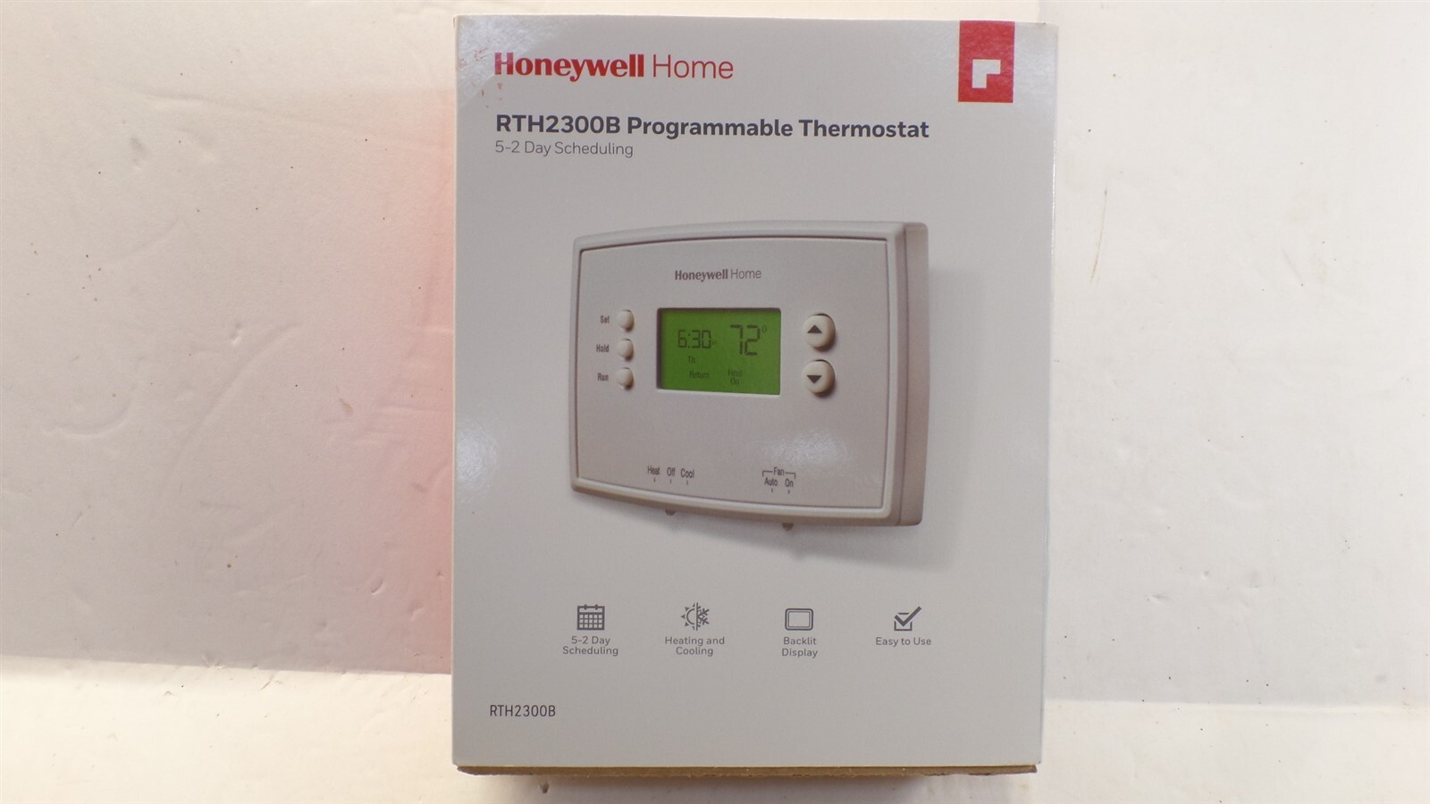 HONEYWELL RTH2300B HOME 5-2 DAY PROGRAMMABLE THERMOSTAT DIGITAL BACKLIT DISPLAY