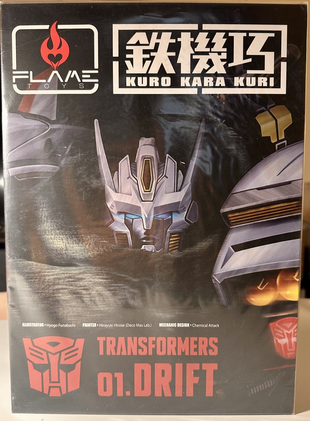 NEW FLAME TOYS 01 DRIFT Transformers Kuro Kara Kuri  Action Figure Sealed
