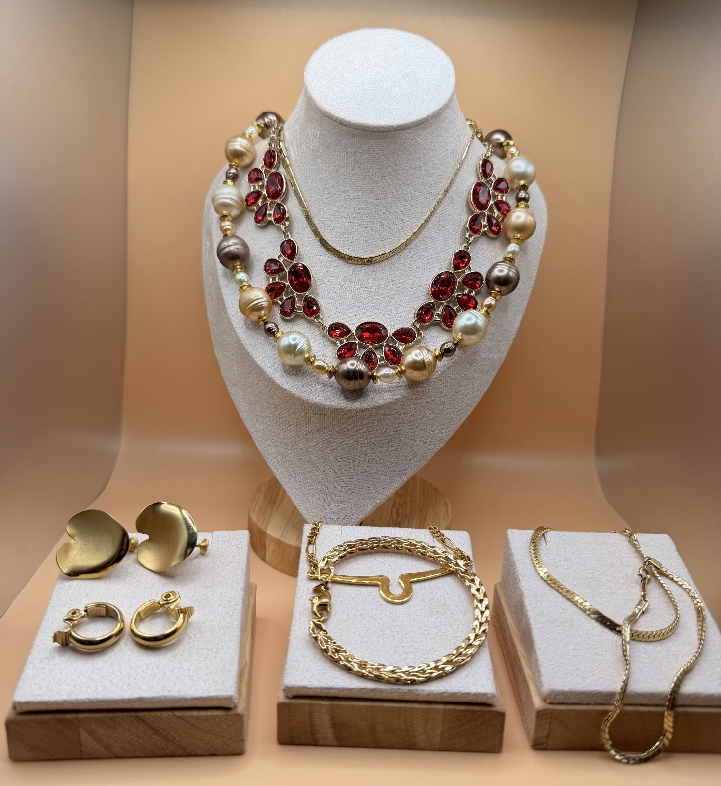 Lot of Vintage High End / Designer Signed Costume Jewelry C hannel necklace Lot of Vintage High End / Designer Signed Costume Jewelry C hannel necklace