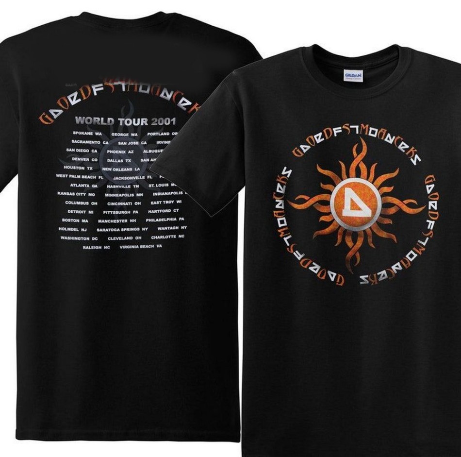 VTG 2000s Godsmack Deftones Tour 2001 T-shirt size S-5XL